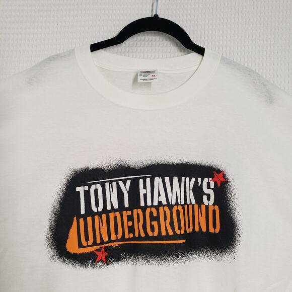 Vintage Tony Hawk’s Underground Video Game Promo Shirt Mens XL White Anvil Y2k - Picture 7 of 16